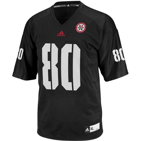 nebraska cornhuskers 80 kenny bell black football jersey