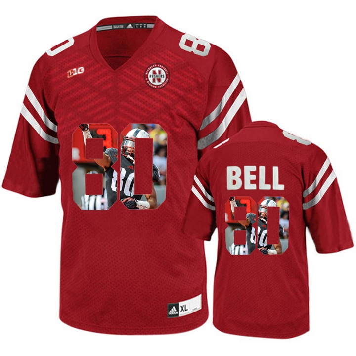nebraska cornhuskers 80 kenny bell red ncaa football premier jersey
