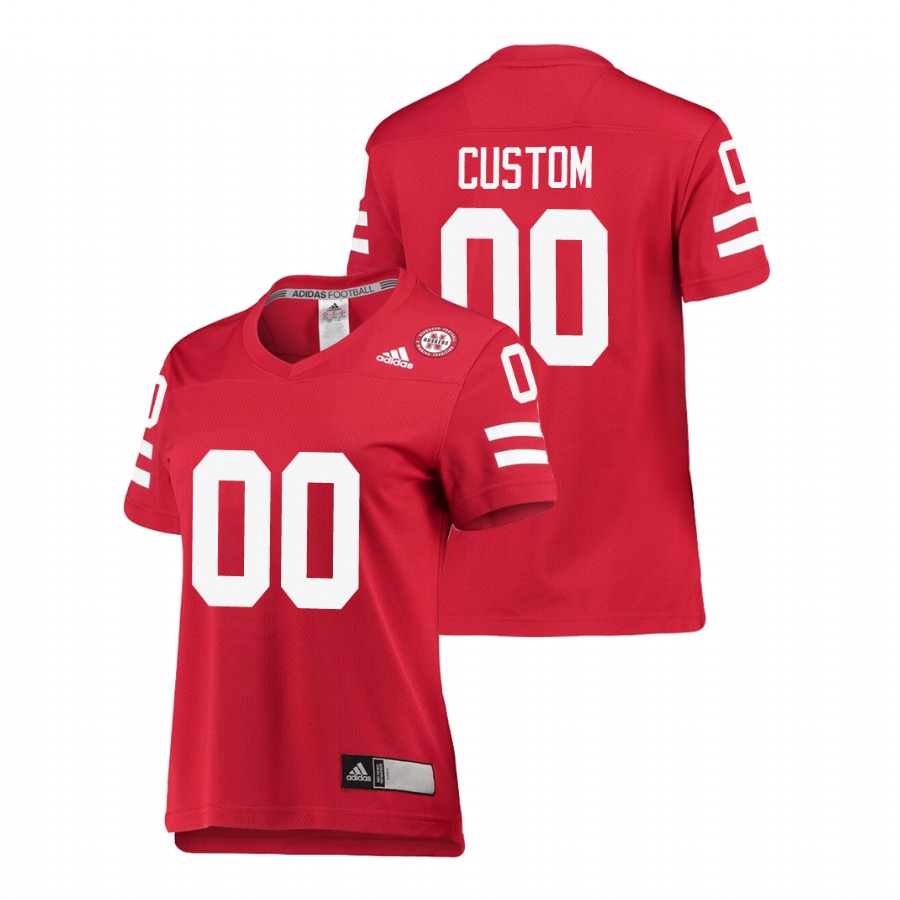 nebraska cornhuskers custom scarlet replica college football jersey