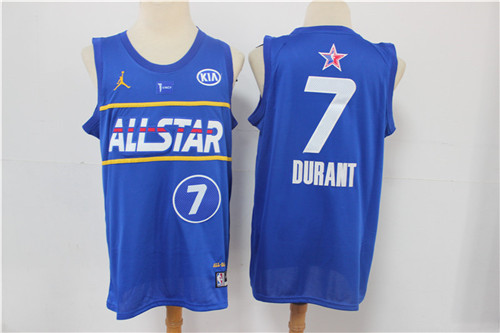 nets 7 KevinDurant 2021 All Star Game Blue Swingman Jersey