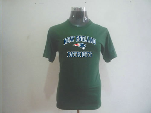 new england patriots big & tall heart & soul t-shirt dark green