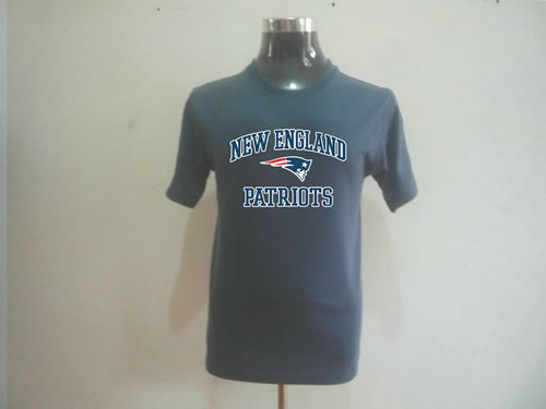 new england patriots big & tall heart & soul t-shirt grey