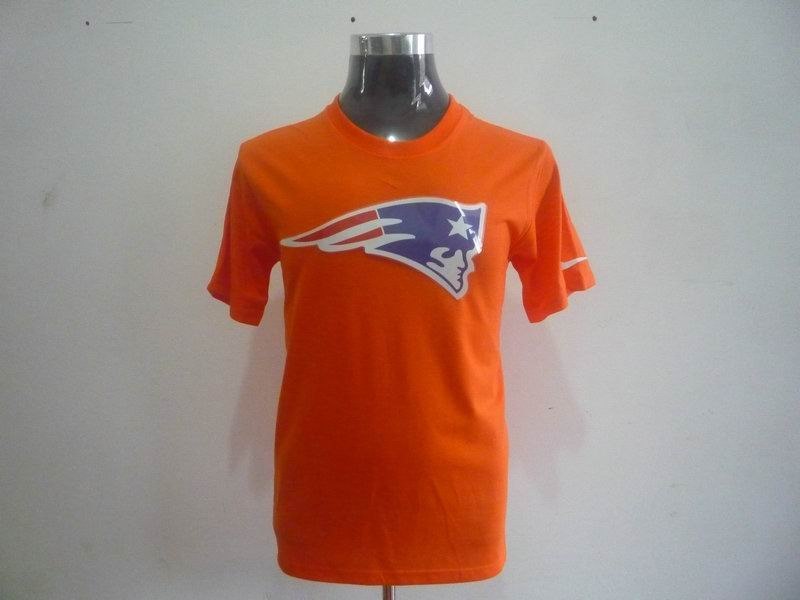 new england patriots sideline legend authentic logo dri-fit t-shirt orange