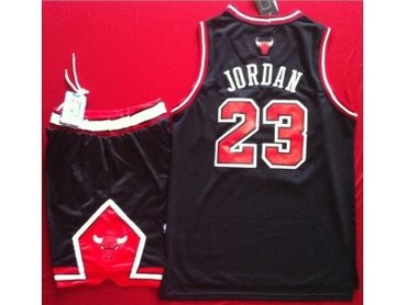new nba chicago bulls #23 jordan black(Suits)