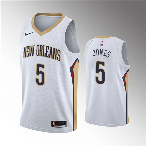 New Orleans Pelicans Herbert Jones Association Edition White 2021 NBA Draft stitched Jersey #5