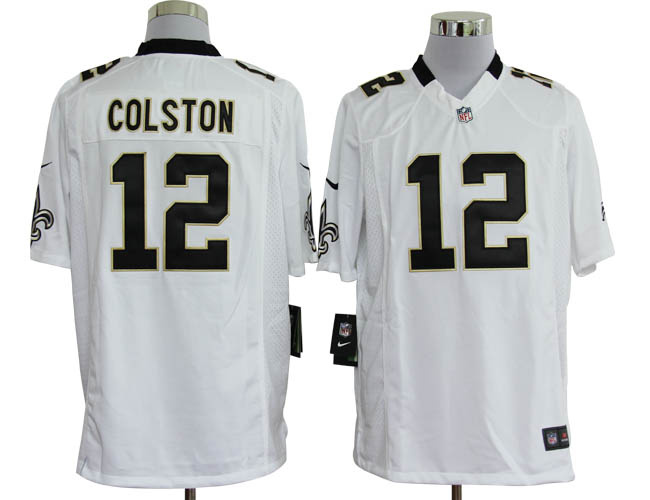 new orleans saints #12 marques colston white nfl game jerseys