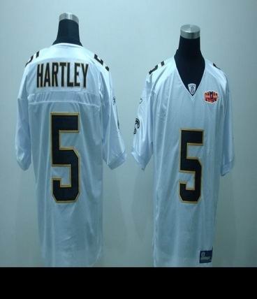 new orleans saints #5 hartley xliv white jerseys