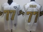 new orleans saints #77 willie roaf white throwback jerseys