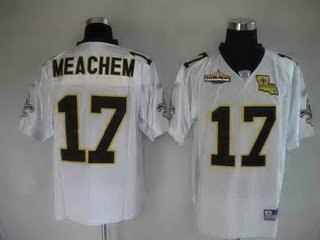 new orleans saints 17 meachem white champions patch