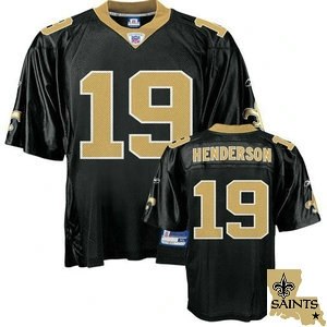 new orleans saints 19# henderson black team patch