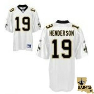 new orleans saints 19# henderson white team patch
