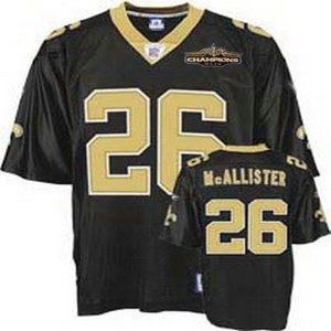 new orleans saints 26 deuce mcallister black champions patch