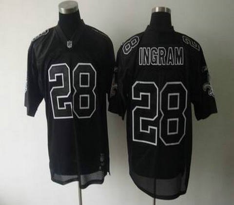 new orleans saints 28 mark ingram full black jersey