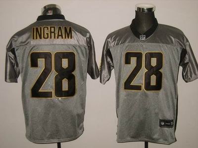 new orleans saints 28 mark ingram gray shadow jerseys