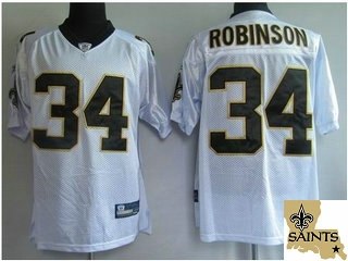 new orleans saints 34# robinson white team patch