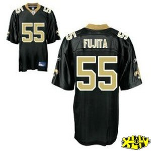 new orleans saints 55 scott fujita black golden 2010 superbowl patch