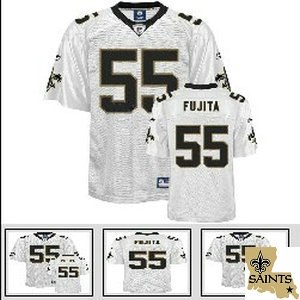 new orleans saints 55 scott fujita white team patch