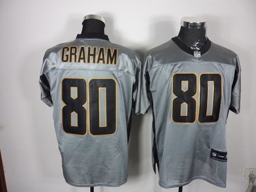 new orleans saints 80 jimmy graham gray shadow jerseys