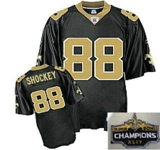 new orleans saints 88 jeremy shockey black championship jerseys