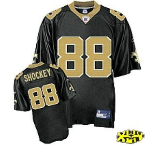 new orleans saints 88 jeremy shockey black golden 2010 superbow