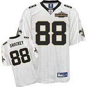 new orleans saints 88 jeremy shockey white champions patch