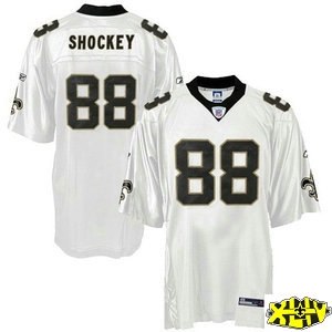 new orleans saints 88 jeremy shockey white golden 2010 super