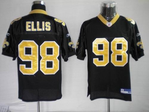 new orleans saints 98 sedrick ellis black authenti