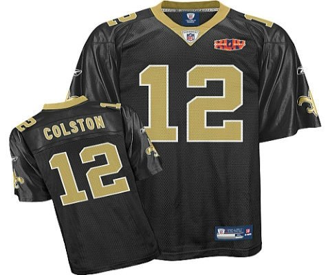 new orleans saints marques colston #12 super bowl xliv team color jersey