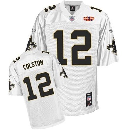 new orleans saints marques colston super bowl xliv white jerseys