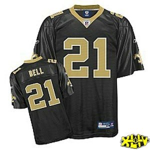 new orleans saints mike bell golden 2010 superbowl patch
