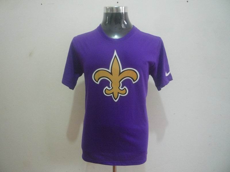 new orleans saints sideline legend authentic logo t-shirt purple