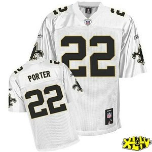 new orleans saints tracy porter 22 white golden