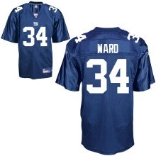 new york giants #34 ward blue jersey