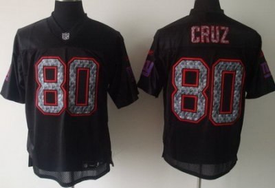 new york giants #80 victor cruz black united sideline jersey