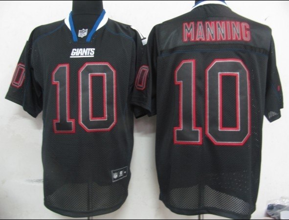 new york giants 10 eli manning lights out black jersey