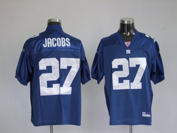 new york giants 27 bradon jacobs blue