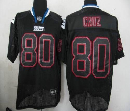 new york giants 80 cruz lights out black jerseys