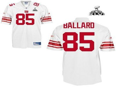 new york giants 85 jake ballard white 2012 super bowl xlvi jersey black (gym) patch