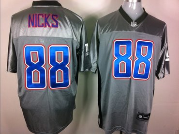 new york giants 88 hakeem nicks gray shadow jerseys