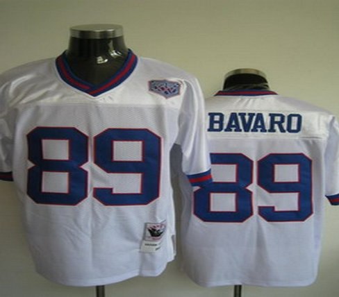 new york giants 89 mark bavaro white throwback jerseys