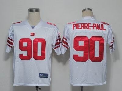new york giants 90 jason pierrepaul royal white jersey