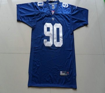 new york giants 90 pierre.paul blue jerseys