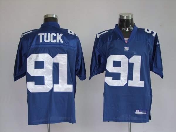 new york giants 91 justin tuck blue