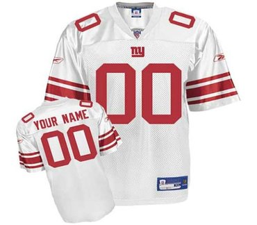 new york giants customized replica white jerseys