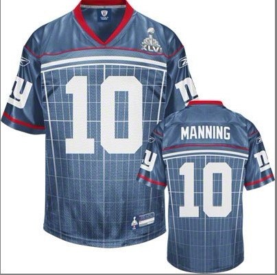 NFL new york giants eli manning #10 super bowl jersey