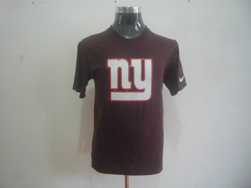 new york giants sideline legend authentic logo t-shirt brown