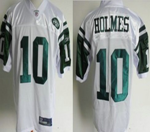 new york jets #10 holmes youth white jersey