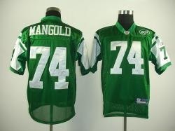 new york jets #74 mangold green jerseys