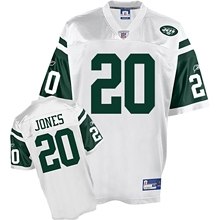 new york jets 20 thomas jones white jersey