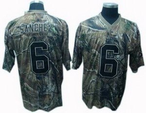 new york jets 6 mark sanchez camo realtree jerseys